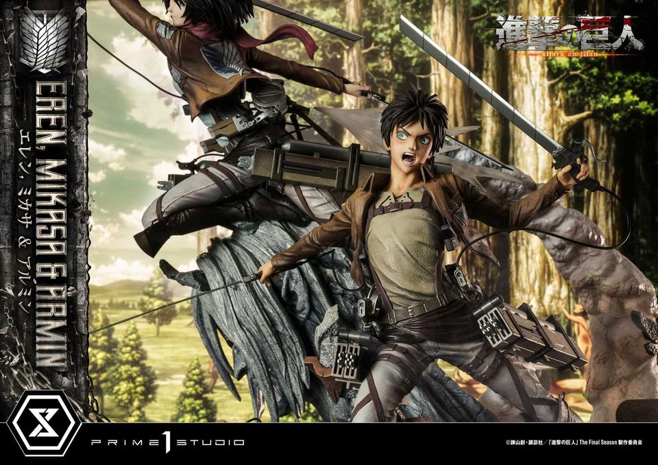 Attack On Titan Eren, Mikasa & Armin