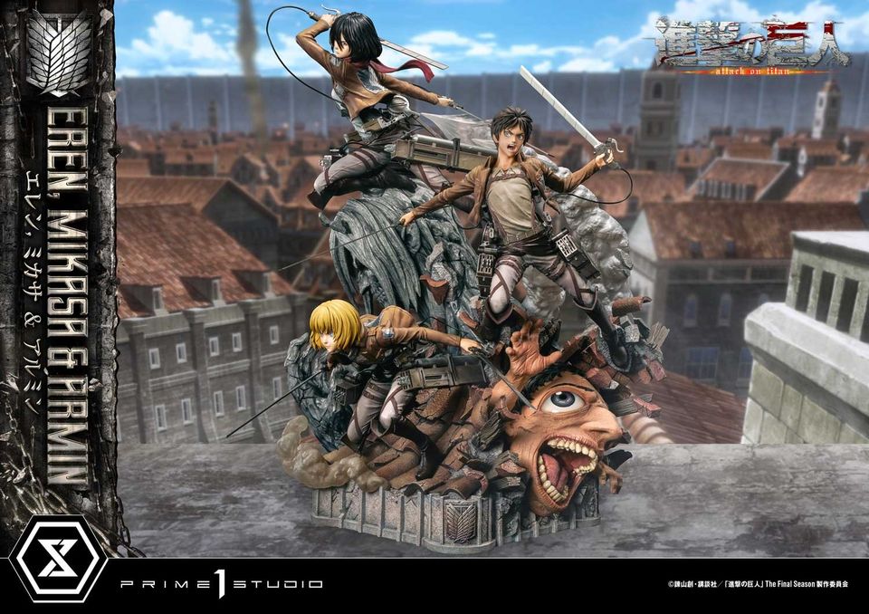 Attack On Titan Eren, Mikasa & Armin