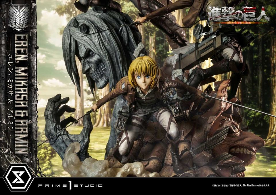 Attack On Titan Eren, Mikasa & Armin