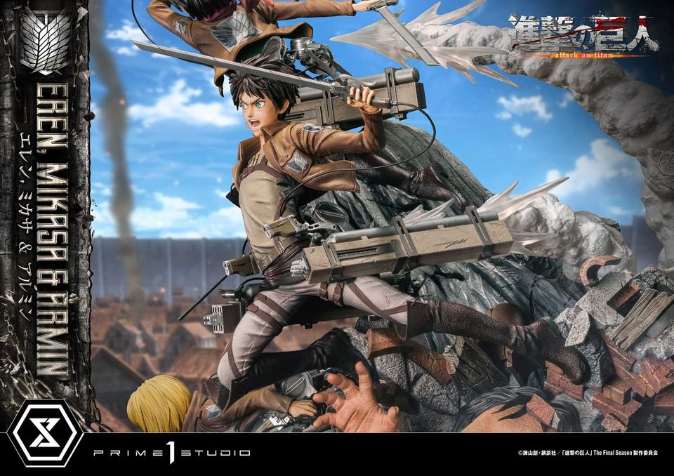 Attack On Titan Eren, Mikasa & Armin