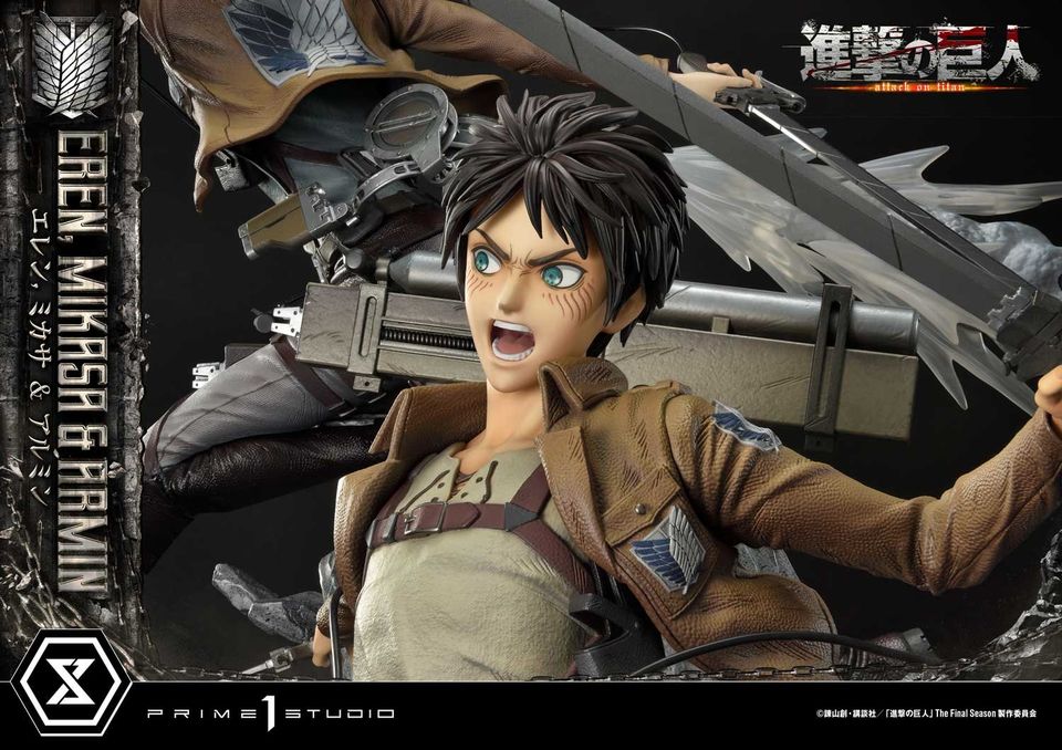 Attack On Titan Eren, Mikasa & Armin