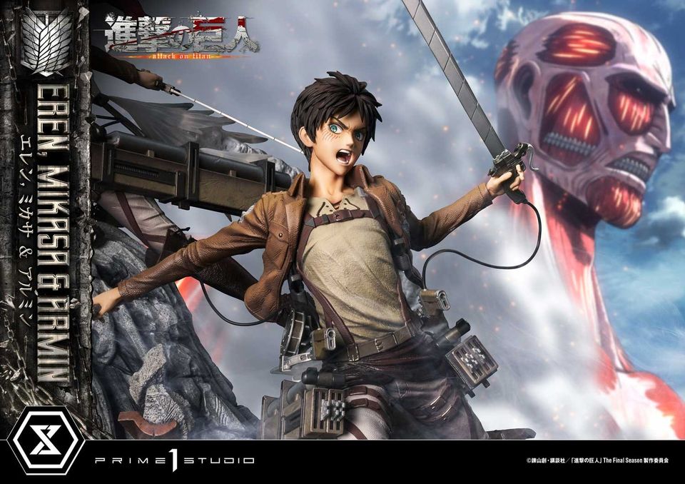 Attack On Titan Eren, Mikasa & Armin
