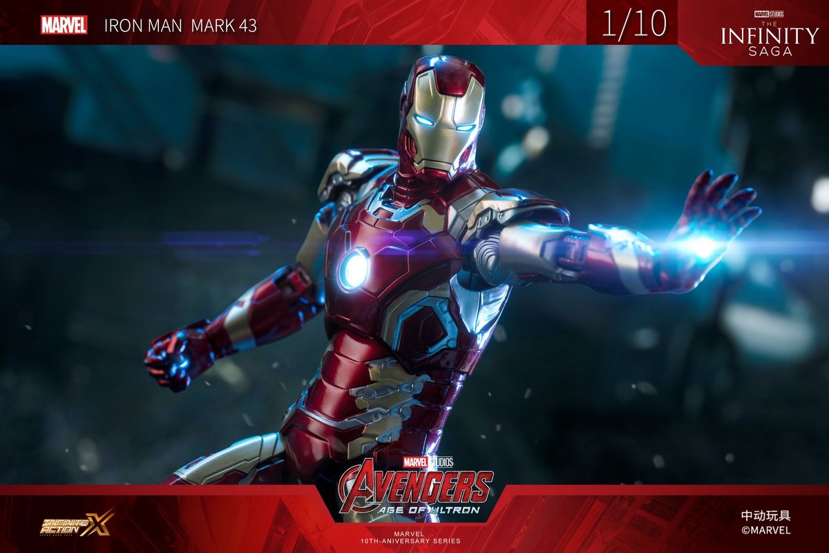 Marvel Iron Man MK43 [non-luminous version] 1/10