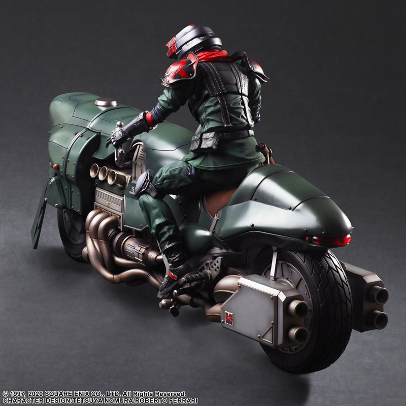 Final Fantasy VII REMAKE PLAY ARTS KAI Elite Motorcycle Security Officer & Motorcycle Set
