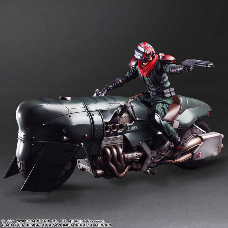Final Fantasy VII REMAKE PLAY ARTS KAI Elite Motorcycle Security Officer & Motorcycle Set