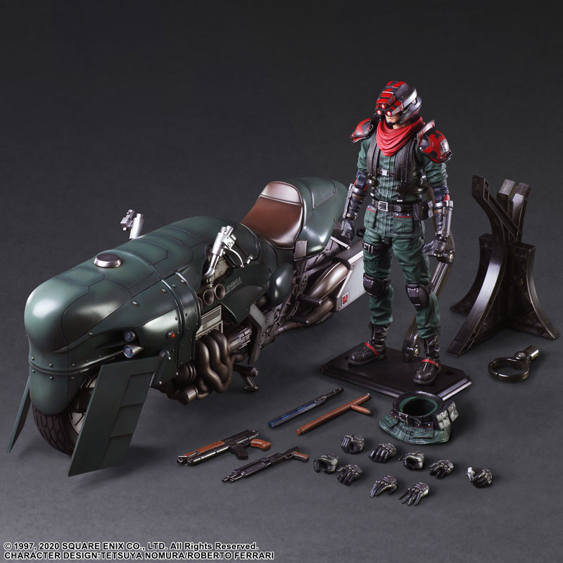 Final Fantasy VII REMAKE PLAY ARTS KAI Elite Motorcycle Security Officer & Motorcycle Set