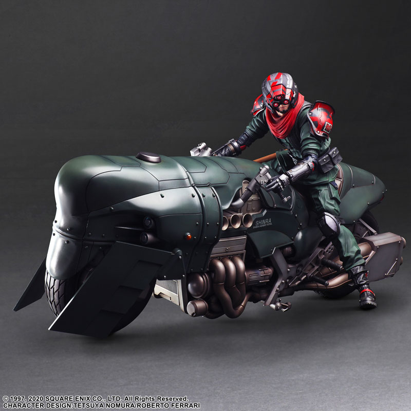 Final Fantasy VII REMAKE PLAY ARTS KAI Elite Motorcycle Security Officer & Motorcycle Set