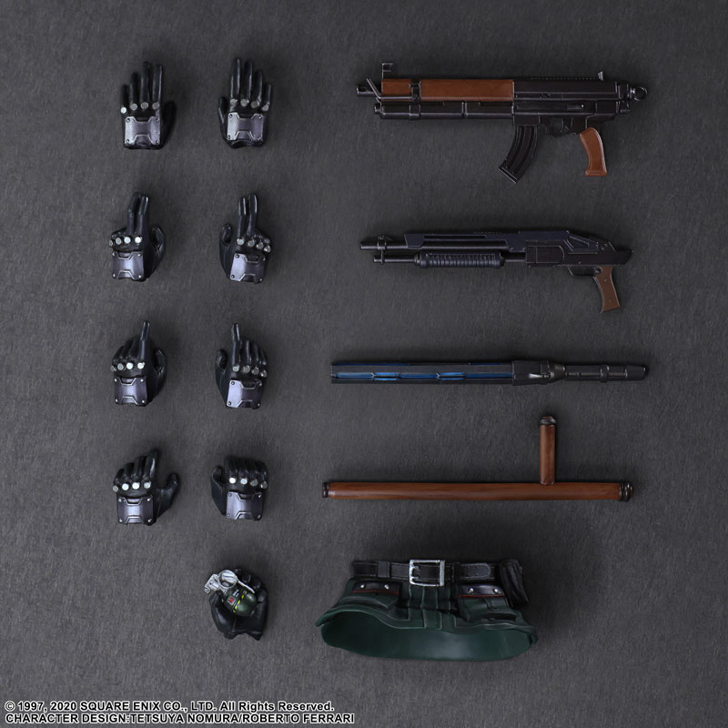 Final Fantasy VII REMAKE PLAY ARTS KAI Elite Motorcycle Security Officer & Motorcycle Set
