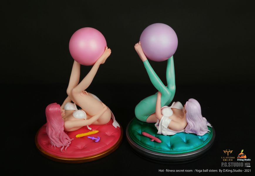 Yoga Ball Sister Twins