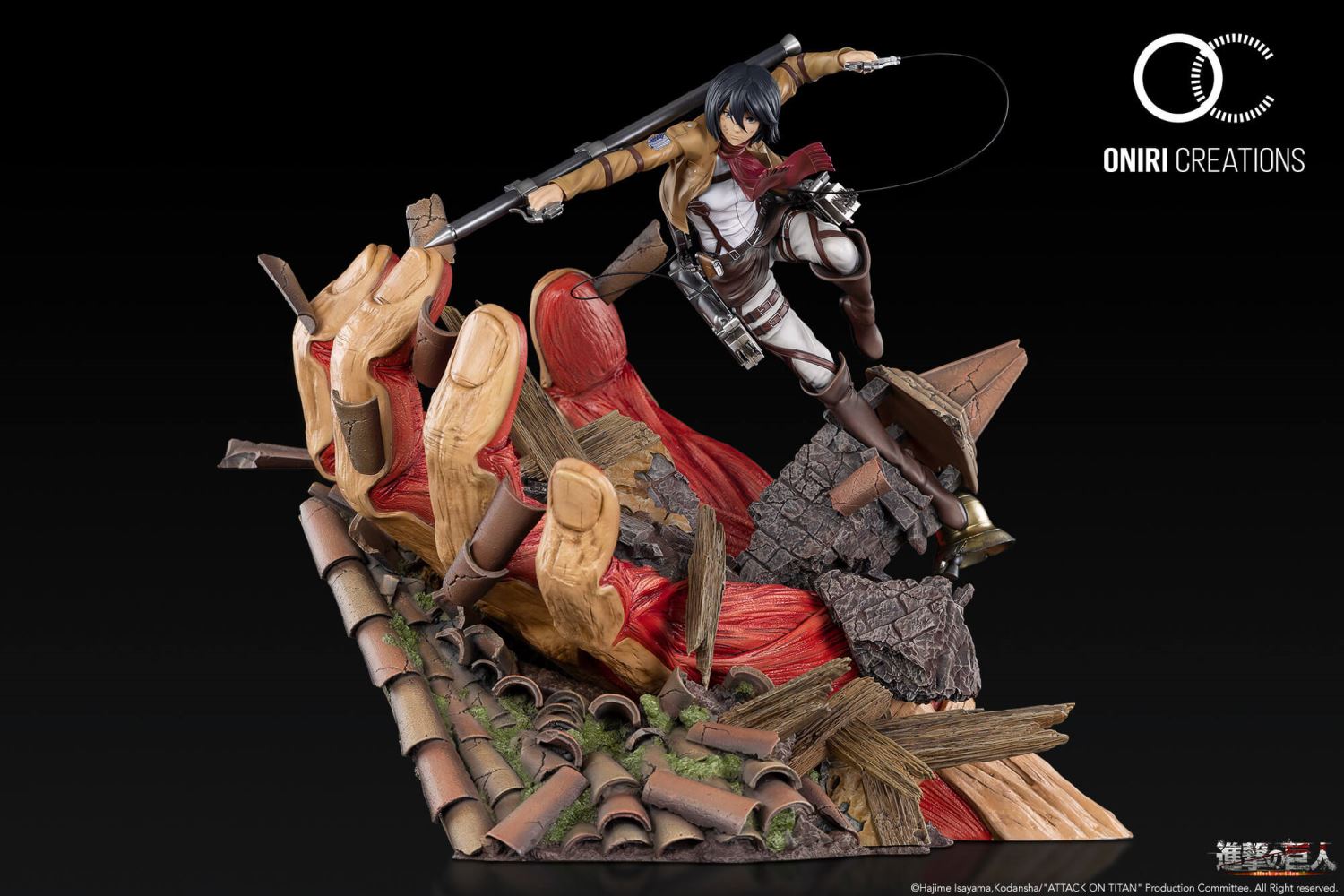 Shingeki no Kyojin - Mikasa vs Armored Titan 1/6 Diorama