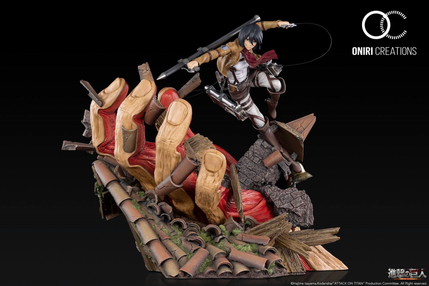 Shingeki no Kyojin - Mikasa vs Armored Titan 1/6 Diorama