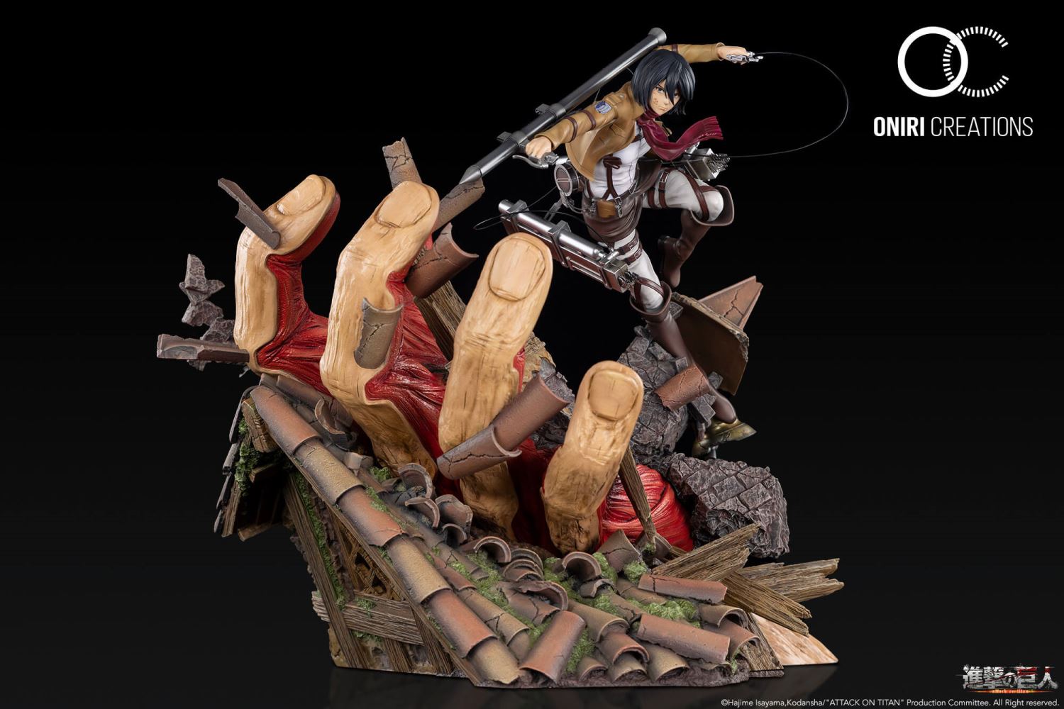 Shingeki no Kyojin - Mikasa vs Armored Titan 1/6 Diorama