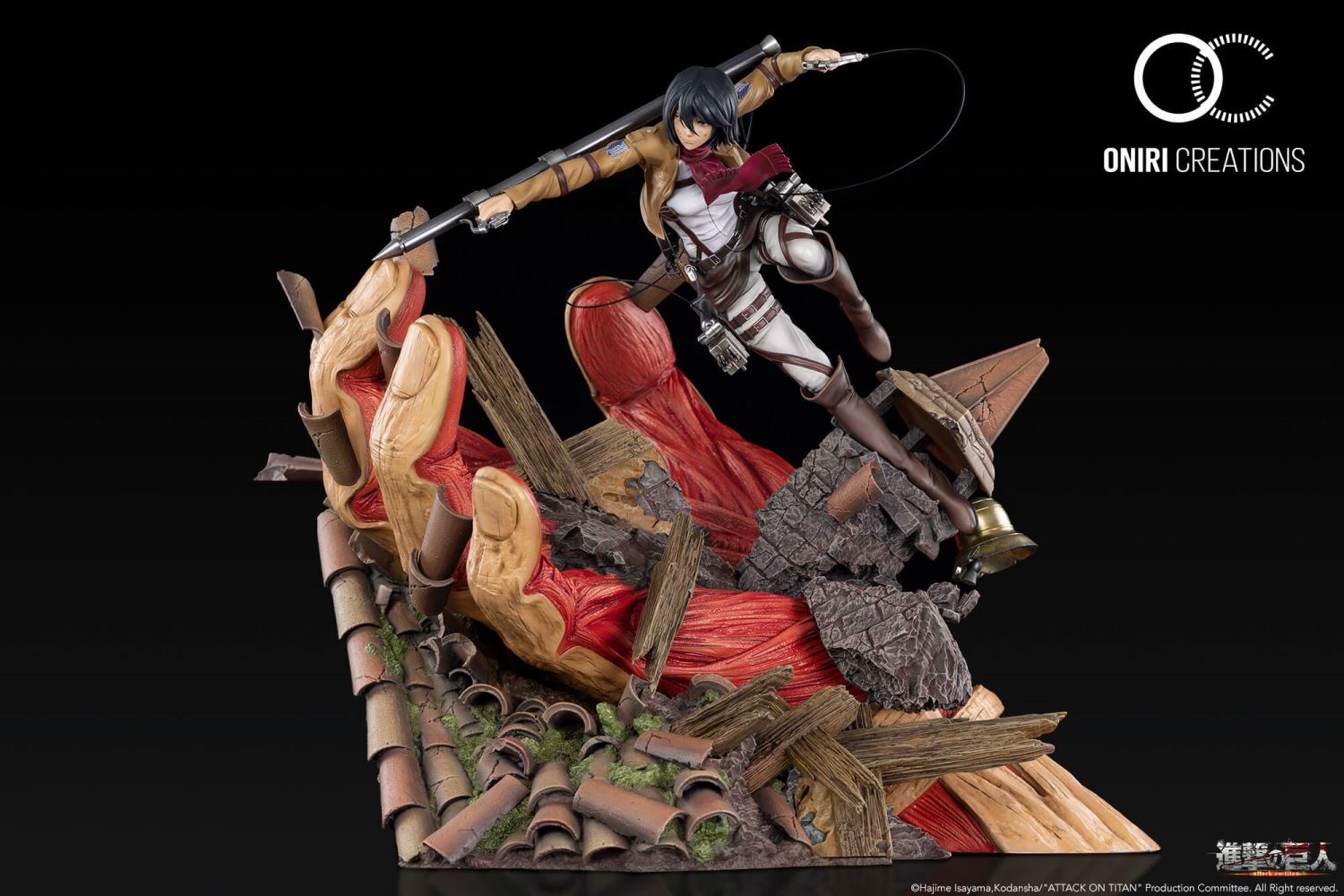 Shingeki no Kyojin - Mikasa vs Armored Titan 1/6 Diorama