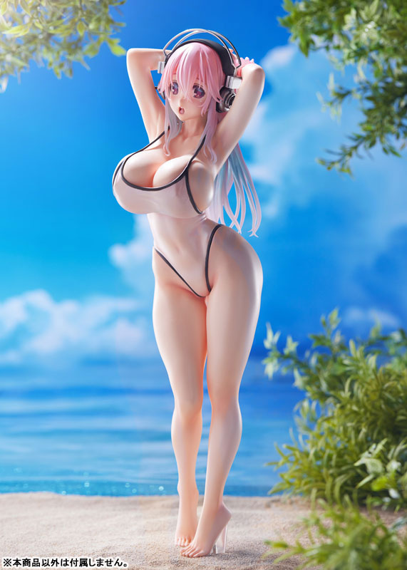 DreamTech Super Sonico [White Swimsuit style] 1/7