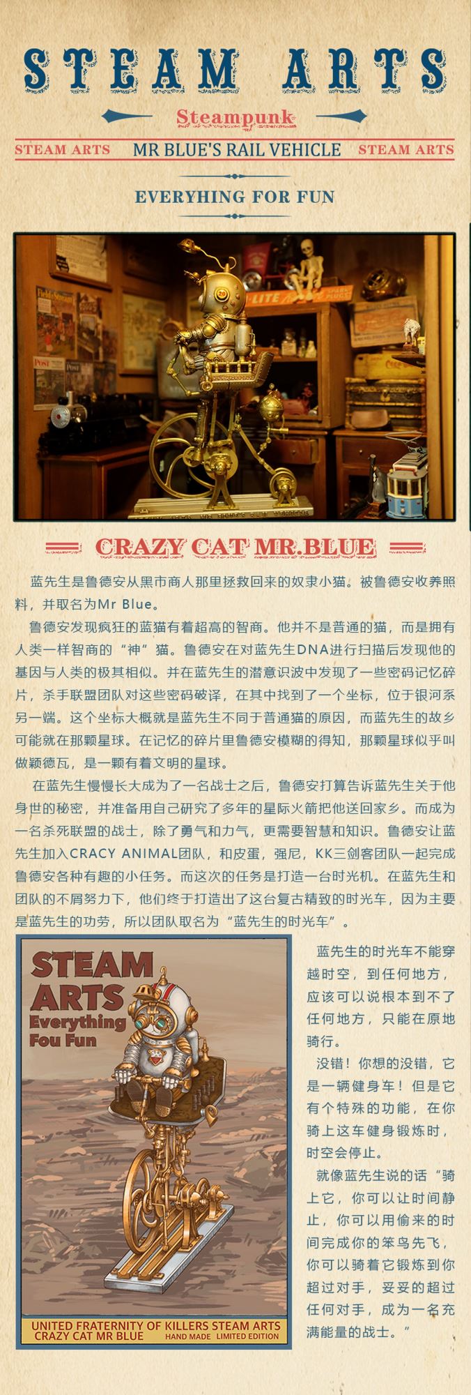 STEAMARTS: MR.BLUE'S Time Machine