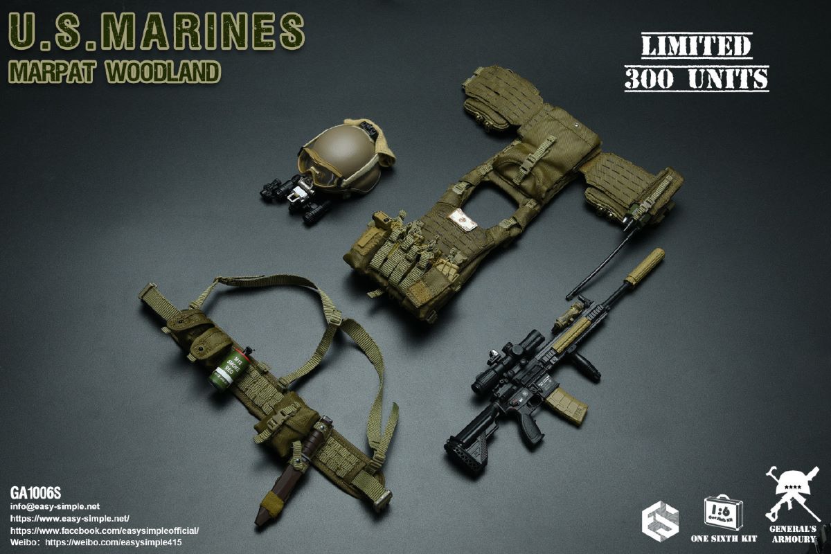 US Marine Corps Jungle Camouflage 1/6
