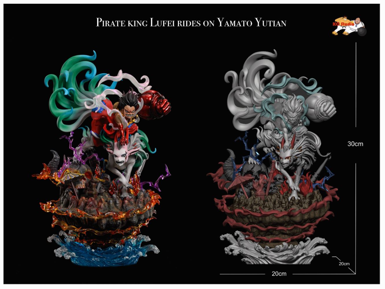 Luffy & Yamato - One Piece