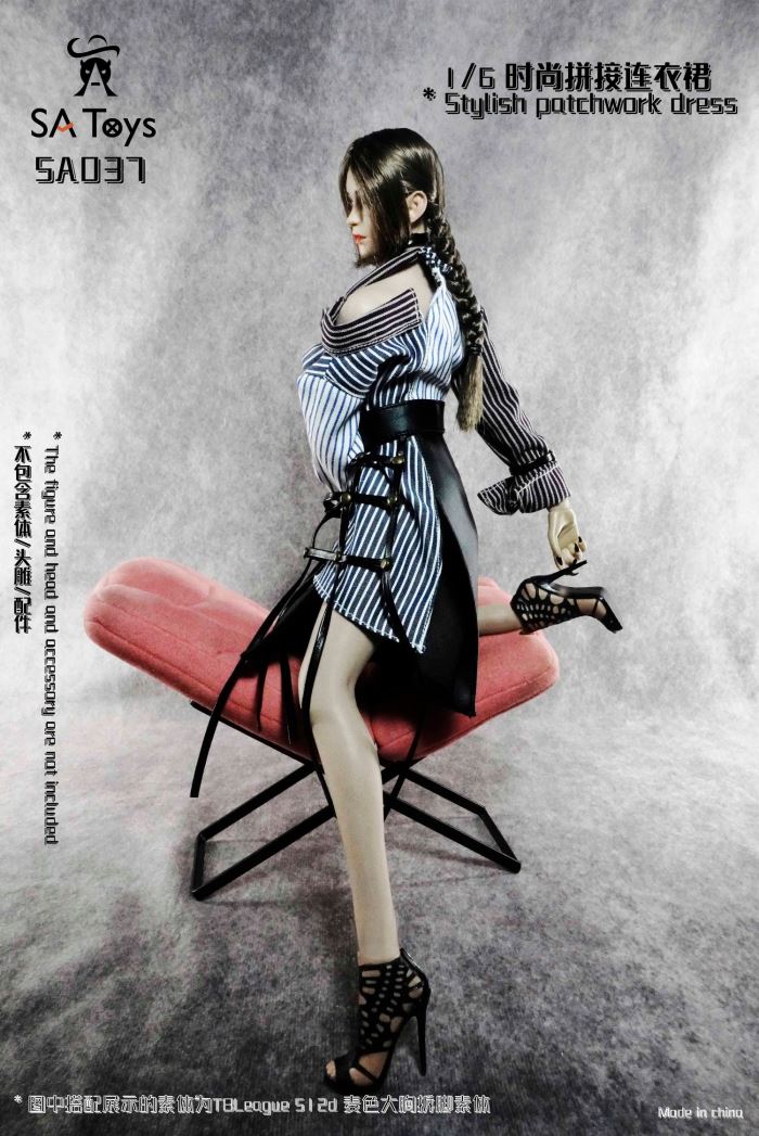 fashion patchwork dress 1/6