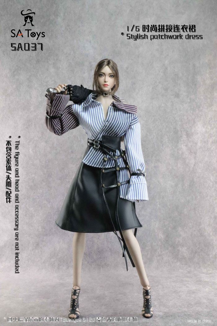 fashion patchwork dress 1/6