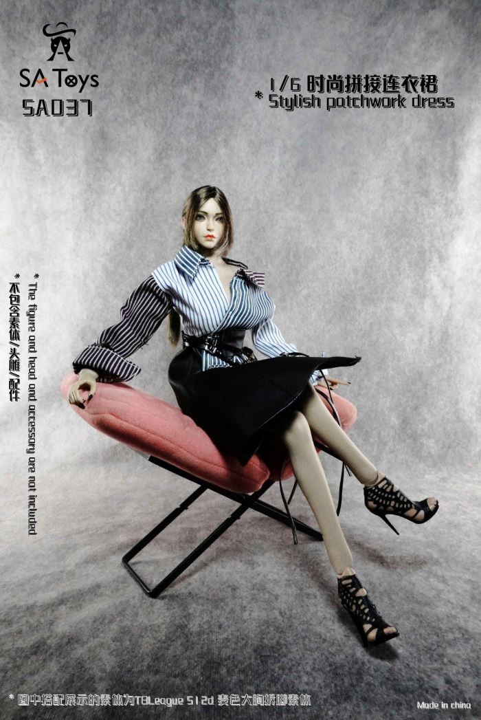 fashion patchwork dress 1/6