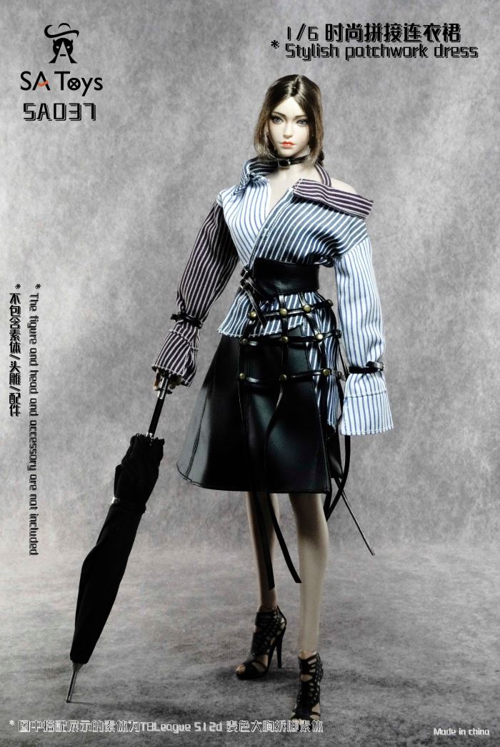 fashion patchwork dress 1/6