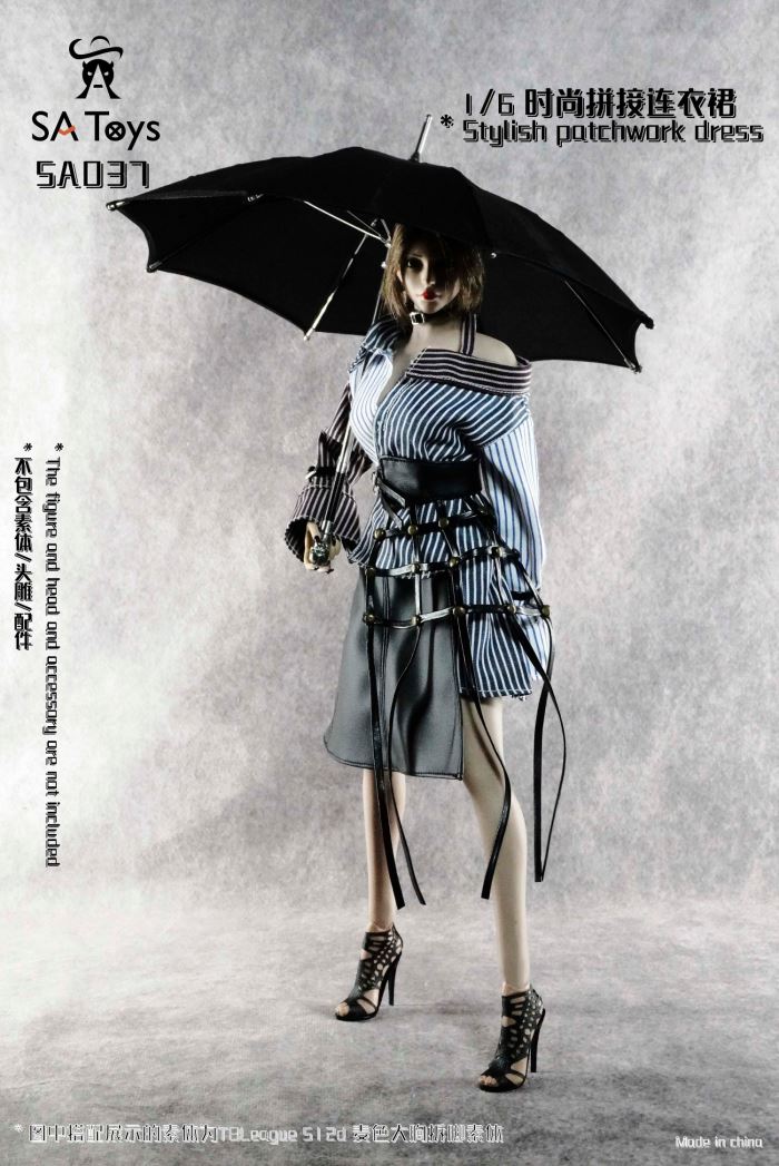 fashion patchwork dress 1/6