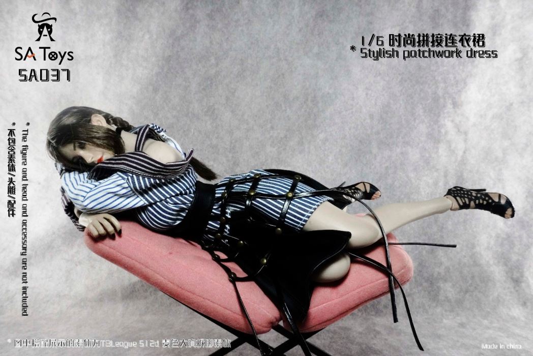 fashion patchwork dress 1/6