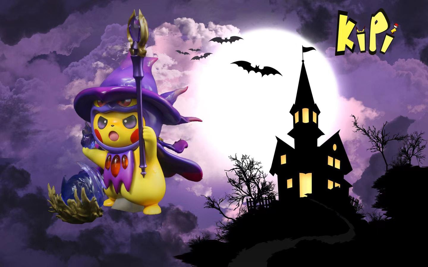 Mismagius Cosplay Pikachu - Pokemon Statue - Kipi Studio