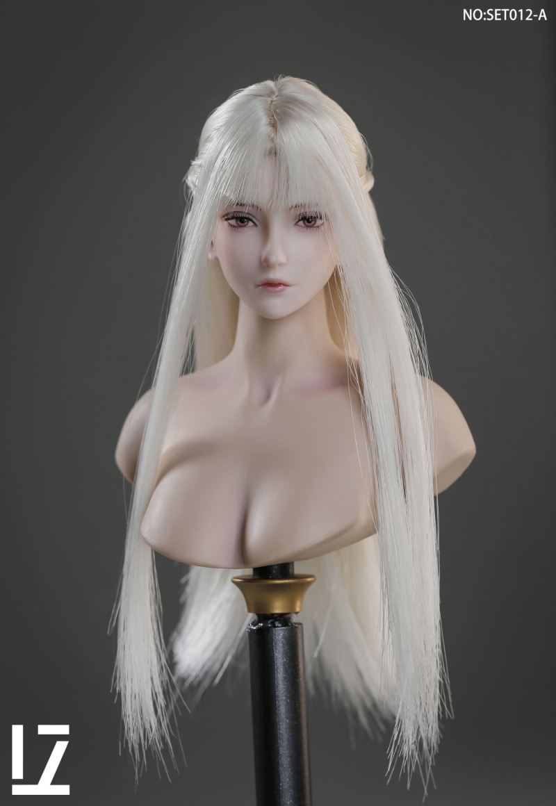 Female Head Sculpture SET012 Zero 1/6