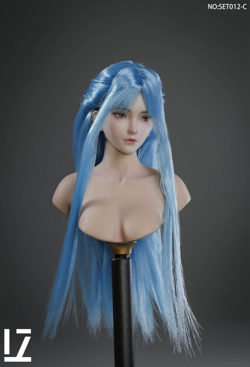 Female Head Sculpture SET012 Zero 1/6
