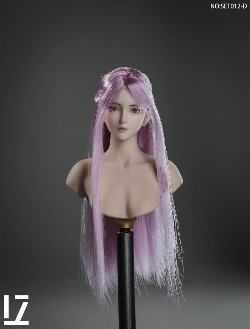 Female Head Sculpture SET012 Zero 1/6