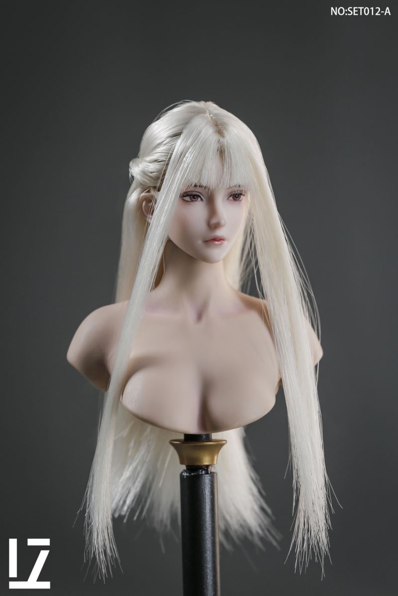 Female Head Sculpture SET012 Zero 1/6