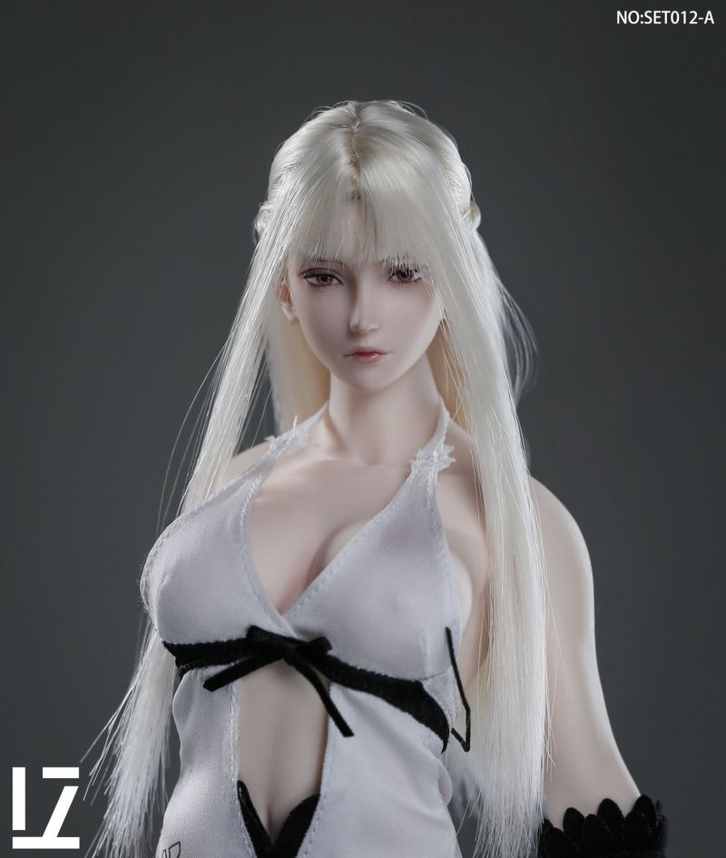 Female Head Sculpture SET012 Zero 1/6