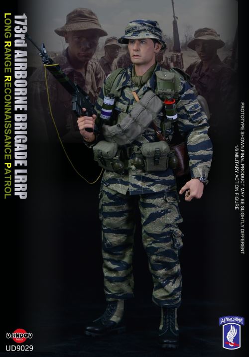 Vietnam War U.S. 173rd Airborne Brigade Long Range Reconnaissance Patrol Unit LRRP action figure 1/6