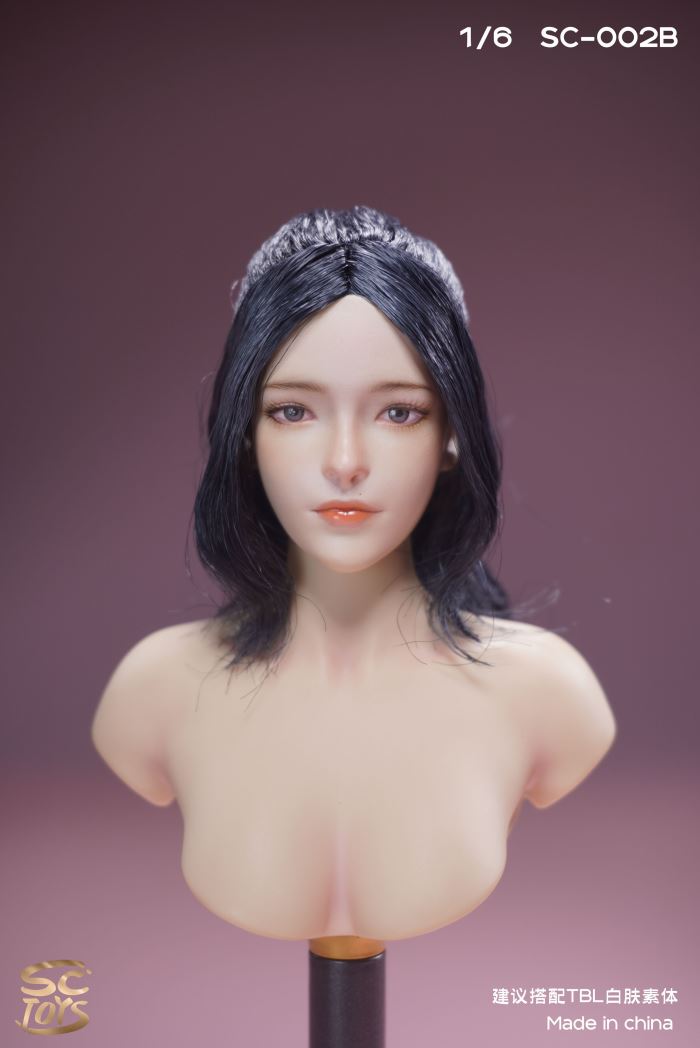 Asian Female Head Carving - Youxi 1/6