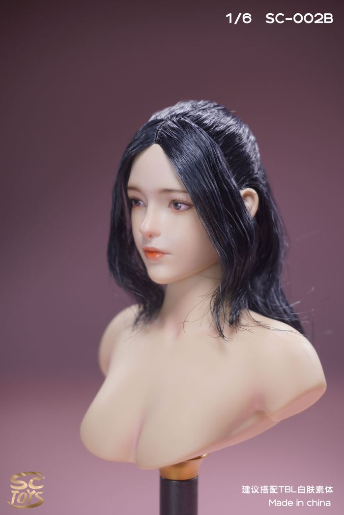 Asian Female Head Carving - Youxi 1/6