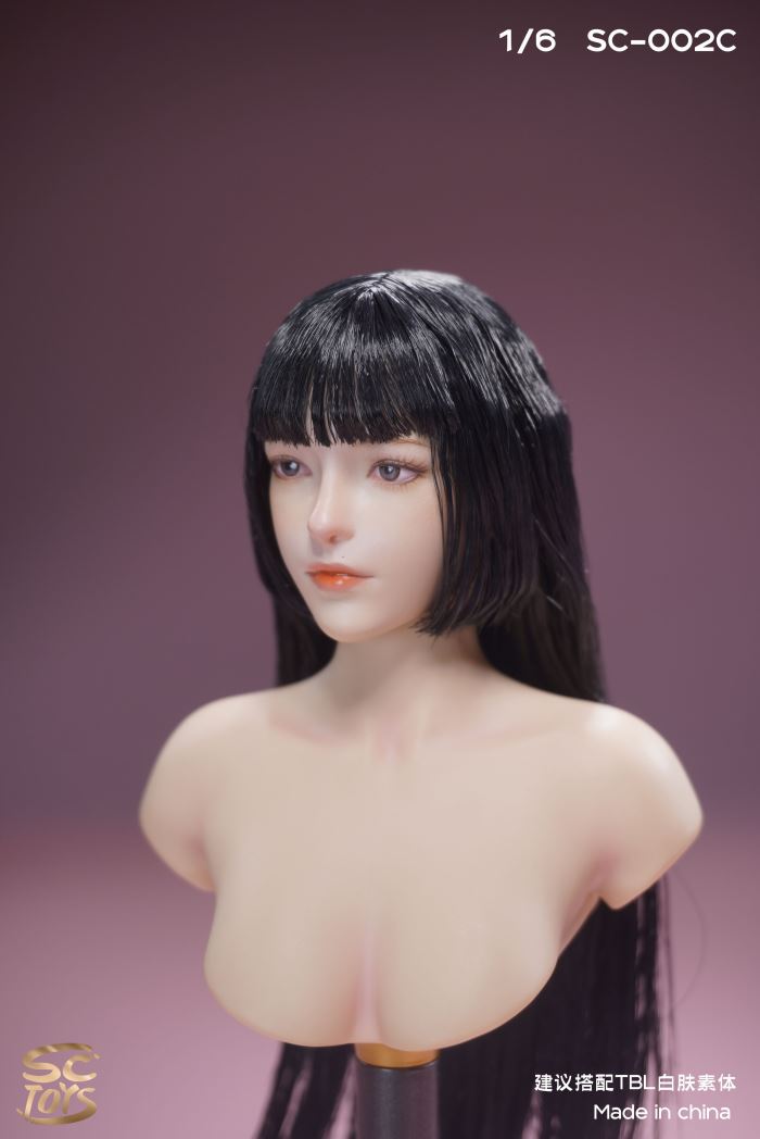 Asian Female Head Carving - Youxi 1/6