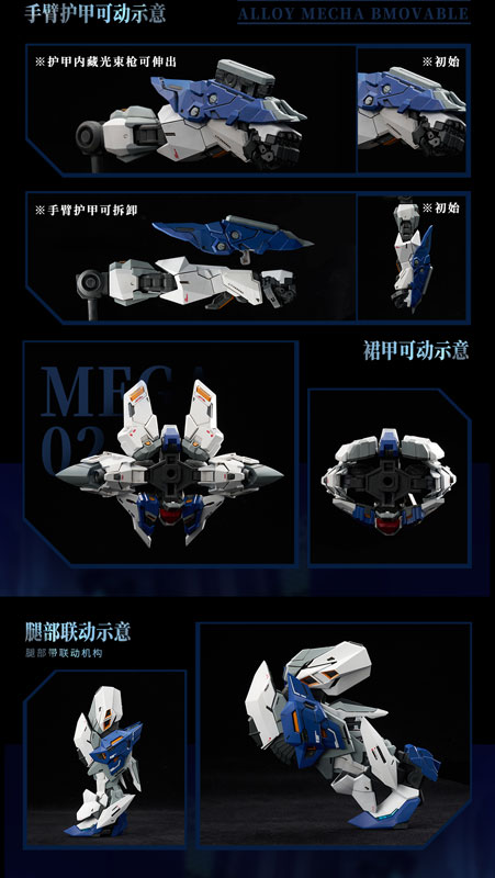 Crystal Envoy Unit 2 Mecha Wolf Warrior Mega Mode 1/72