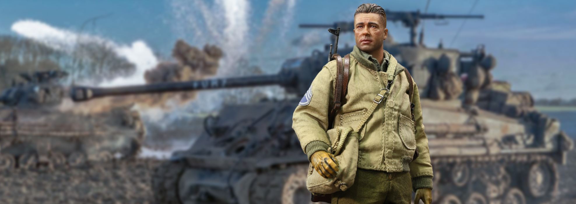 Commander Sherman of the Second Armored Division of the US Army in World War II 1/12