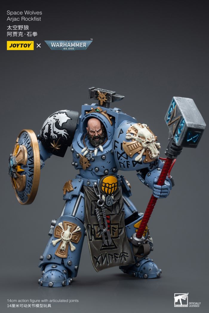 Iron Hands Holy Father Fellowes/Extreme Warriors Chief Thinker Digris/Space Wolves Ajak Stonefist 1/18