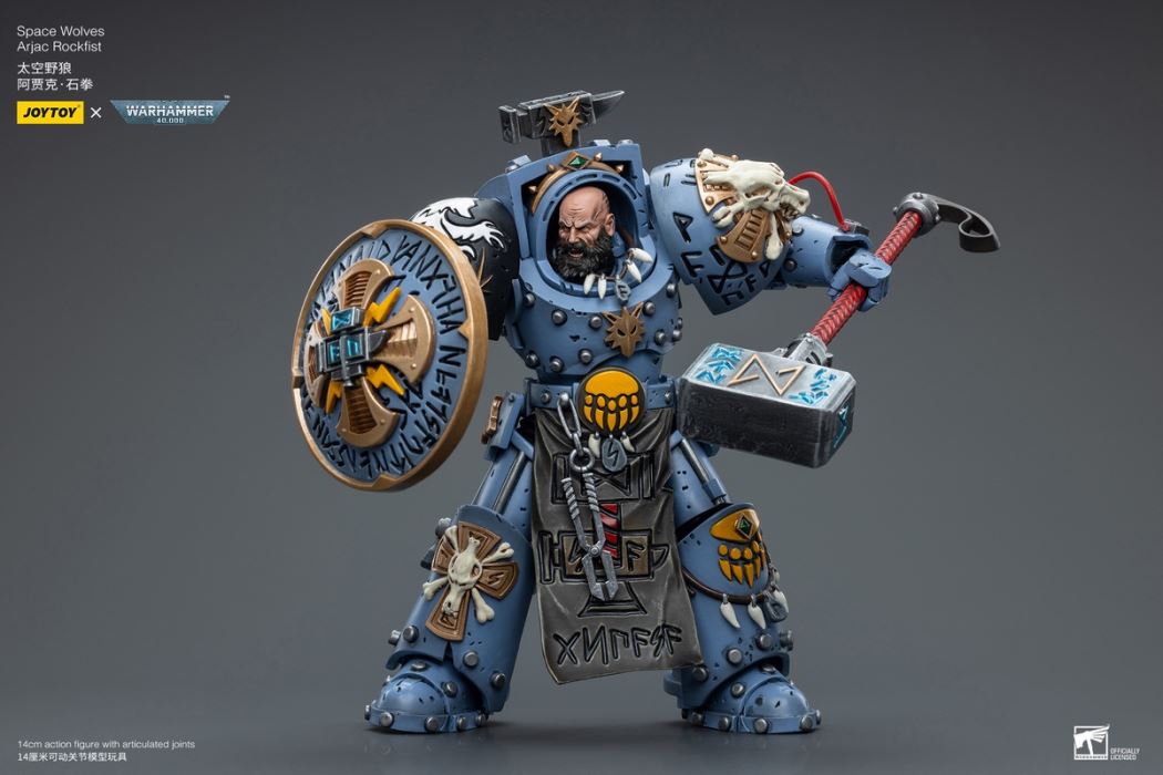 Iron Hands Holy Father Fellowes/Extreme Warriors Chief Thinker Digris/Space Wolves Ajak Stonefist 1/18