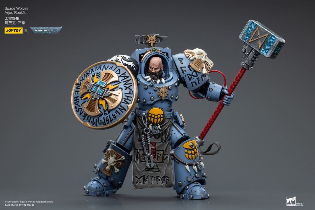 Iron Hands Holy Father Fellowes/Extreme Warriors Chief Thinker Digris/Space Wolves Ajak Stonefist 1/18