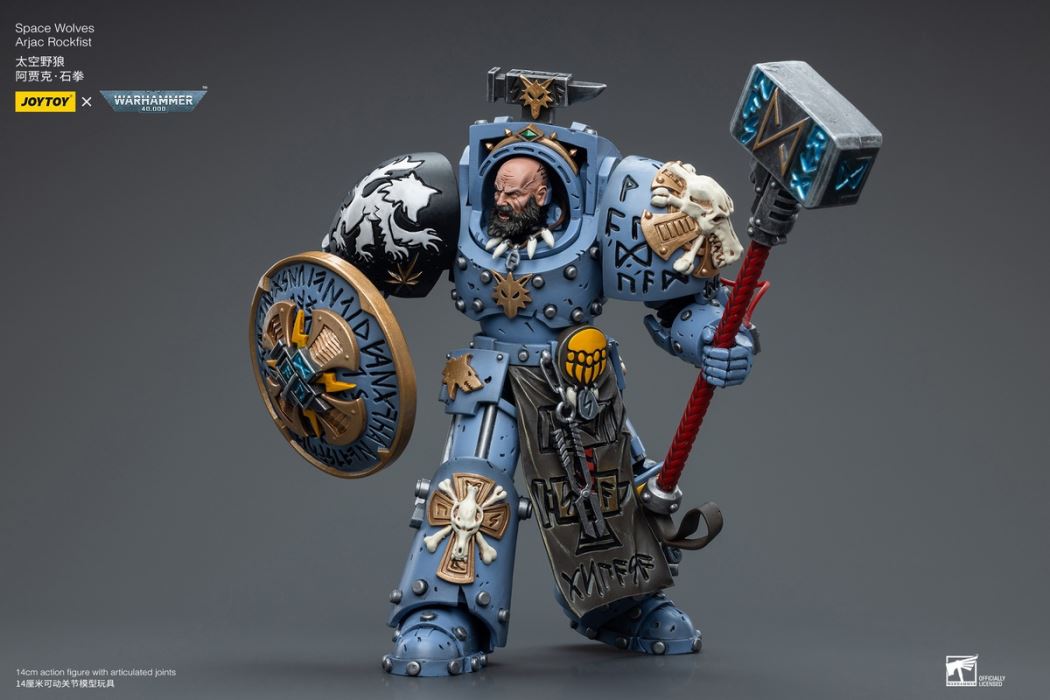 Iron Hands Holy Father Fellowes/Extreme Warriors Chief Thinker Digris/Space Wolves Ajak Stonefist 1/18