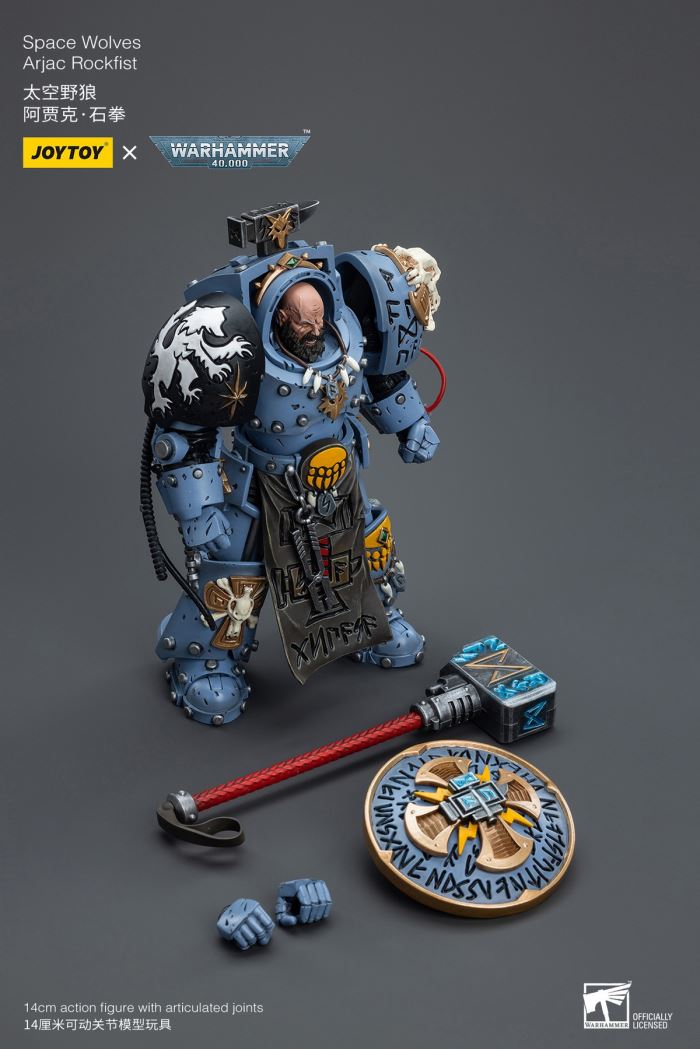 Iron Hands Holy Father Fellowes/Extreme Warriors Chief Thinker Digris/Space Wolves Ajak Stonefist 1/18