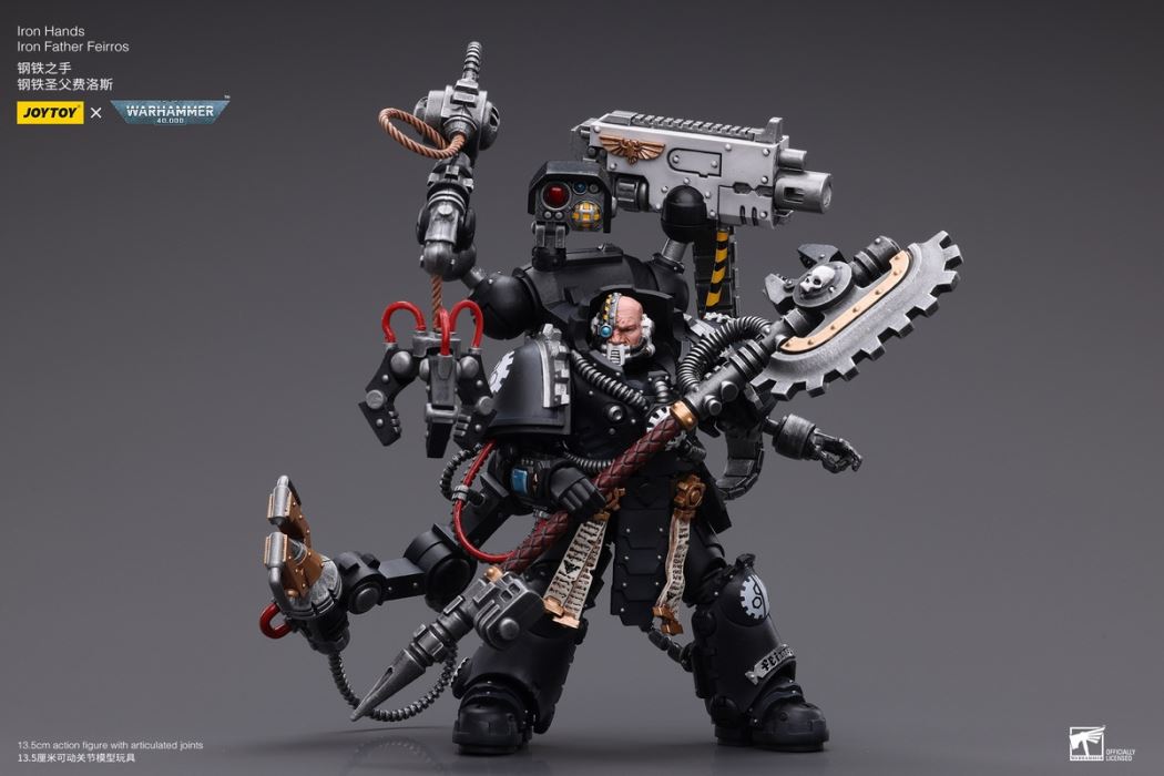 Iron Hands Holy Father Fellowes/Extreme Warriors Chief Thinker Digris/Space Wolves Ajak Stonefist 1/18