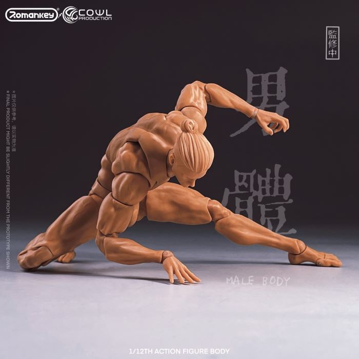 super movable male body-three skin colors 1/12