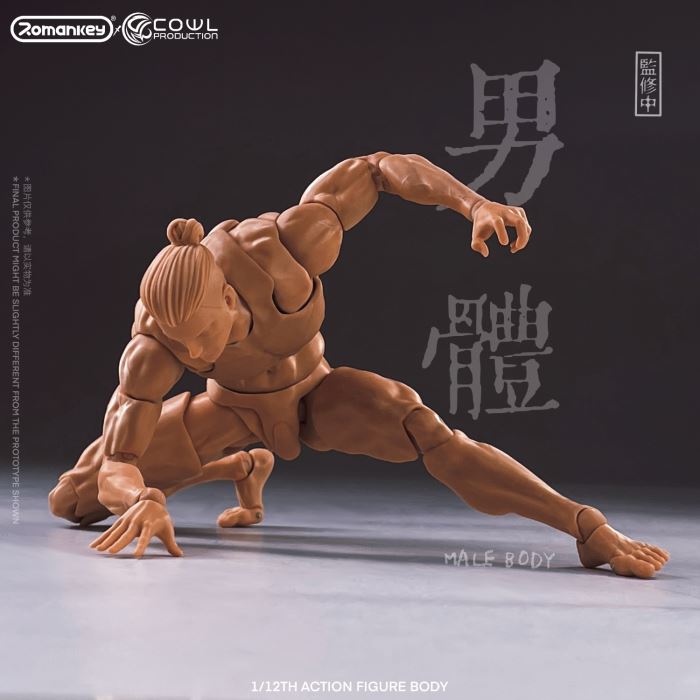 super movable male body-three skin colors 1/12