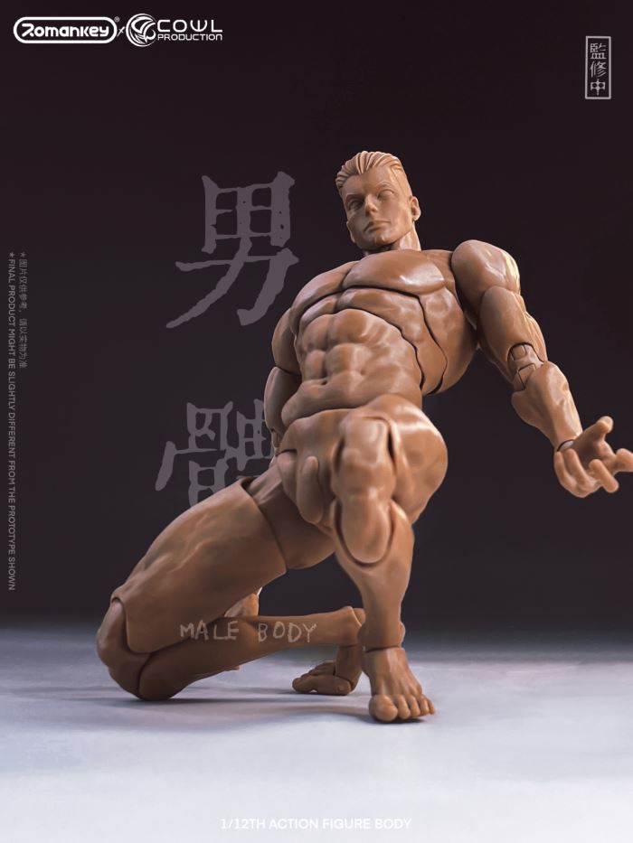 super movable male body-three skin colors 1/12