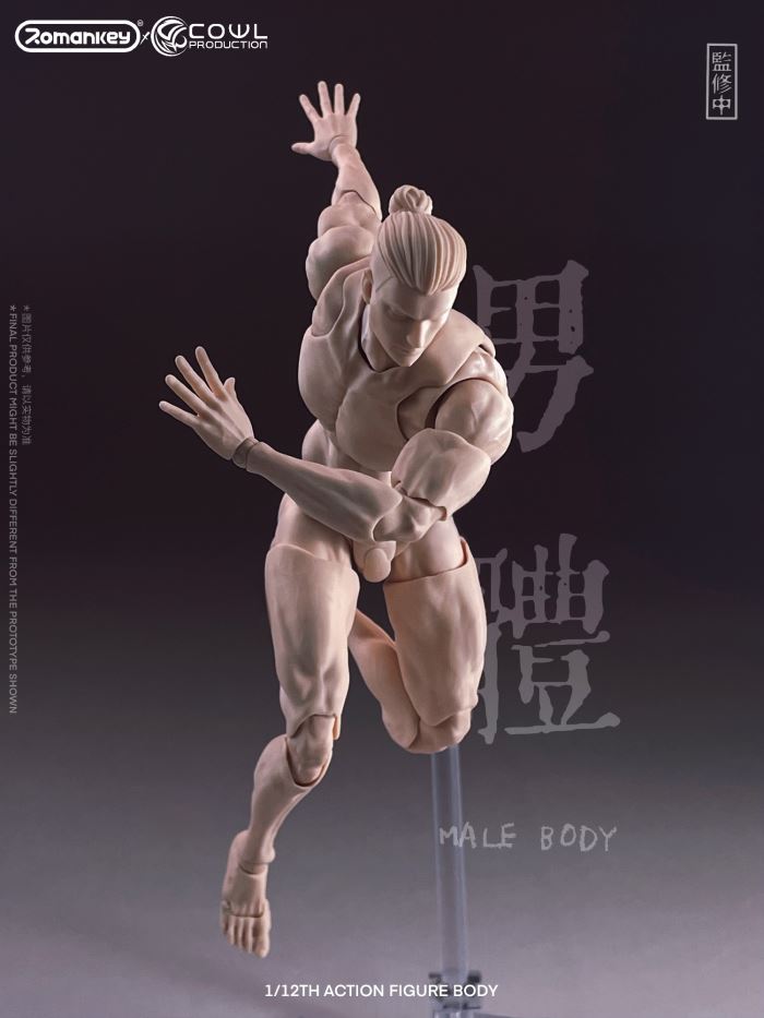 super movable male body-three skin colors 1/12