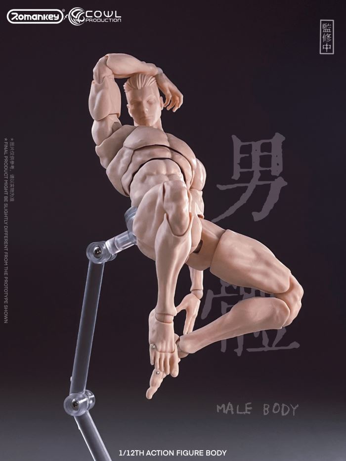 super movable male body-three skin colors 1/12